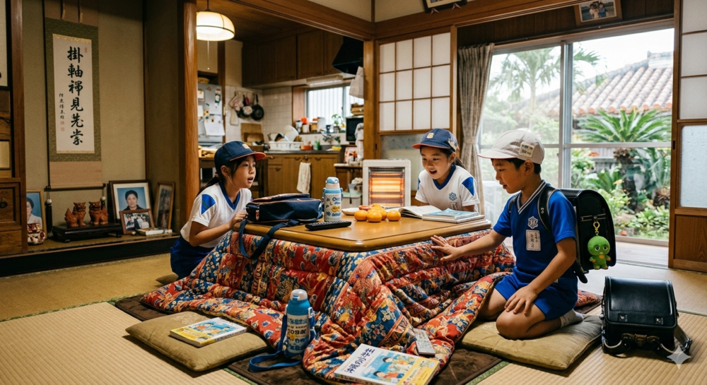こたつと子どもたち