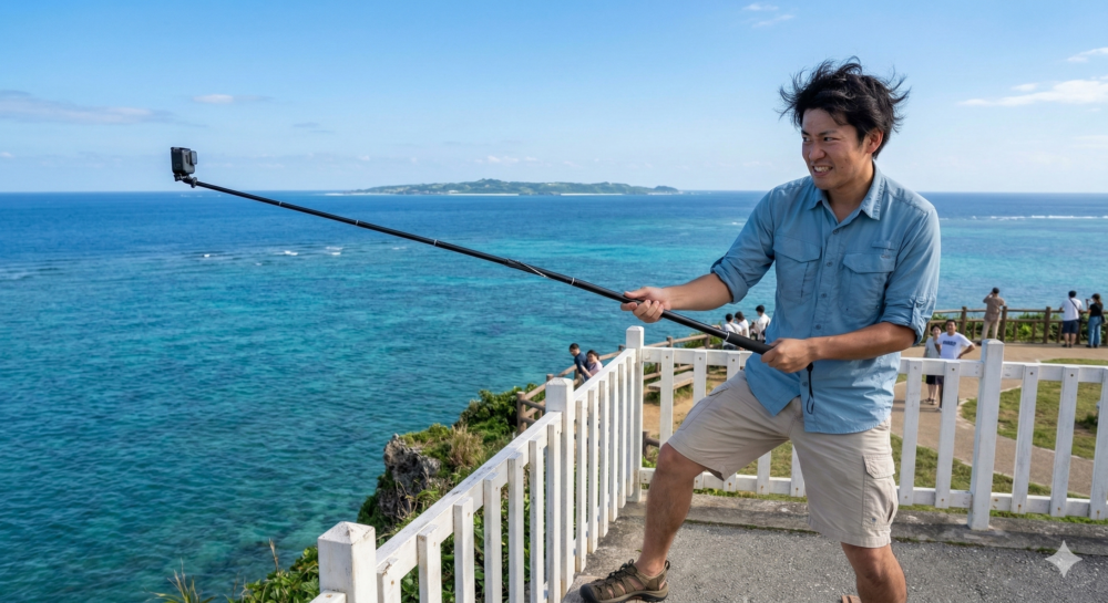 GoProと延長棒